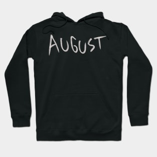 Hand Drawn August Month Hoodie